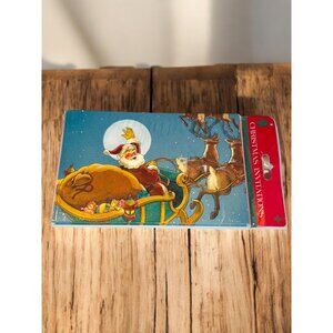 Vintage Christmas Santa Sleigh Holiday Party Invitations Sealed Pack Of 8